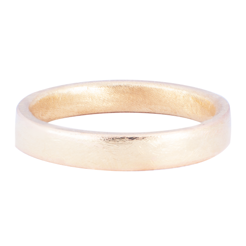 Brockenhuus-Schack-Jewellery Oval-kant -karat-guld Bryllup Ring